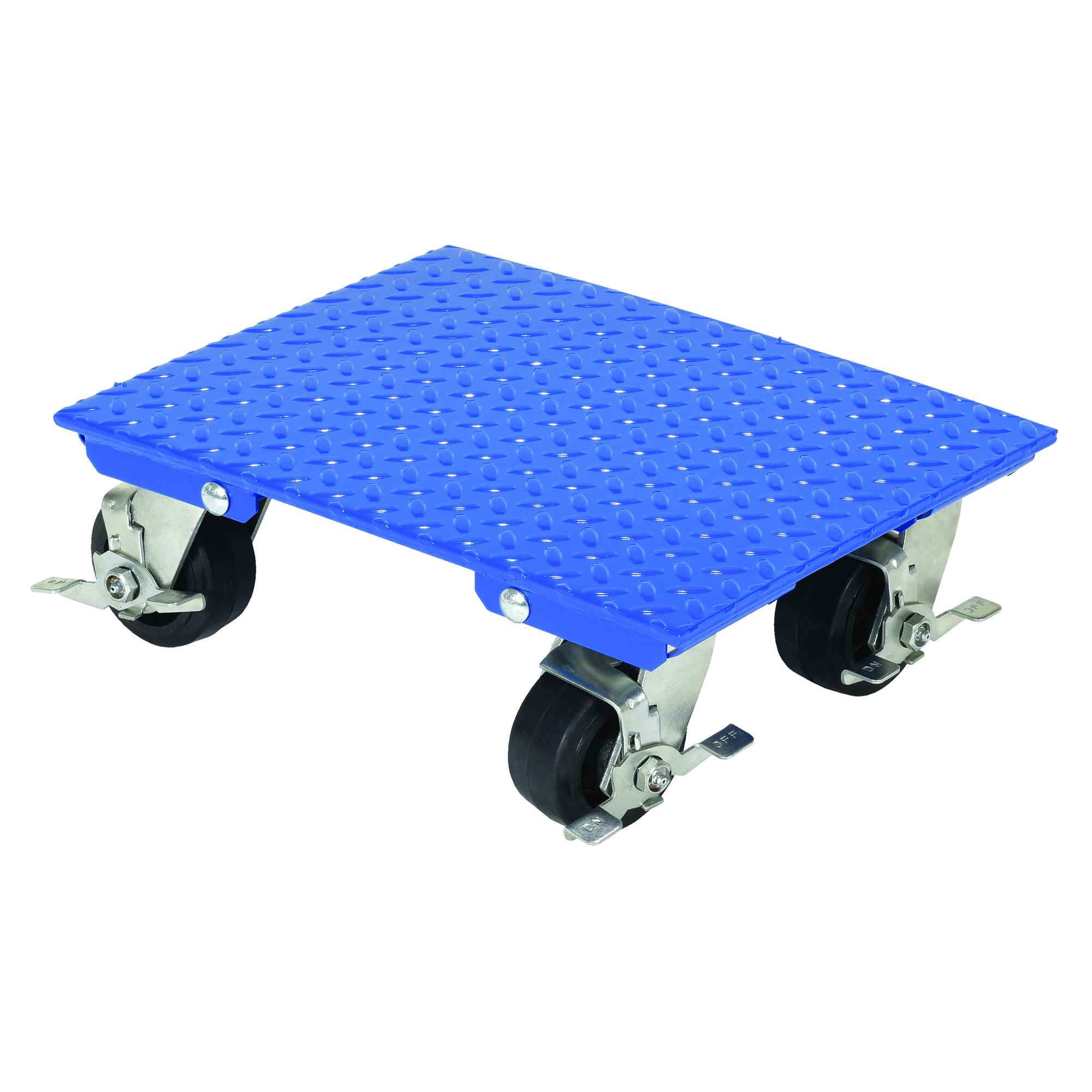 Vestil Steel Plate Dolly — 14in. x 18in., Swivel, 1,200-Lb. Capacity, Blue, Model# VPLDO/S-1418-AS